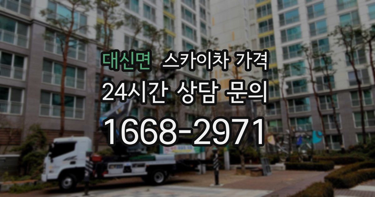 대신면 스카이차 가격