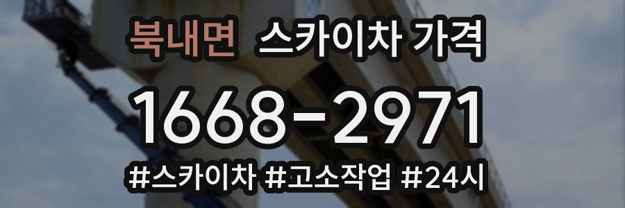 북내면 스카이차 가격