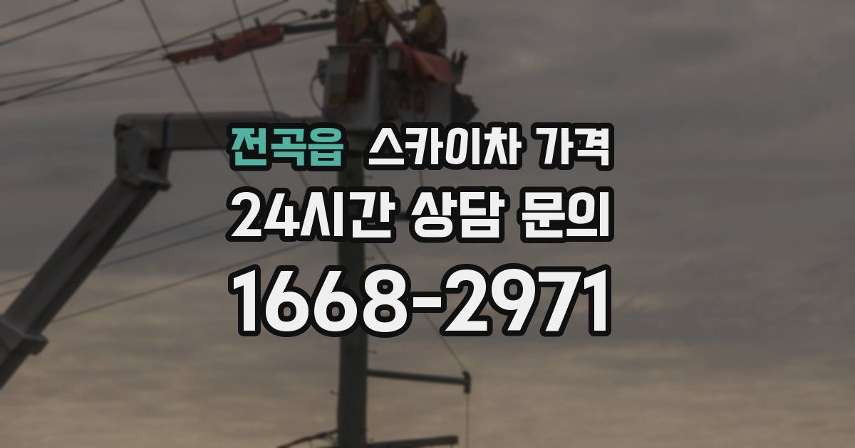 전곡읍 스카이차 가격