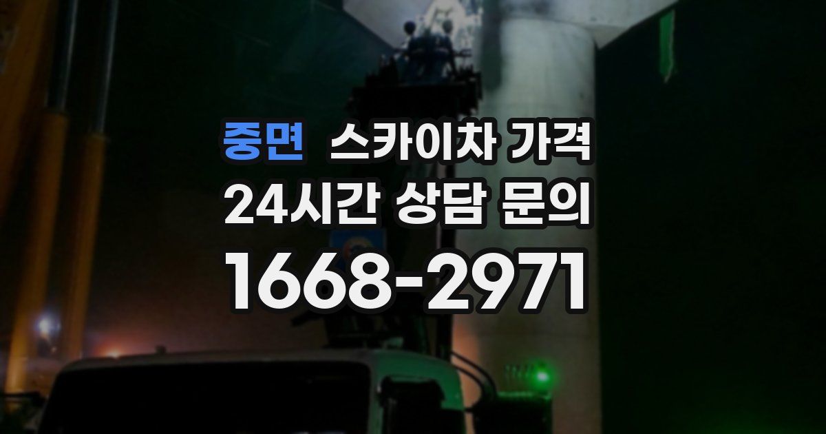 중면 스카이차 가격