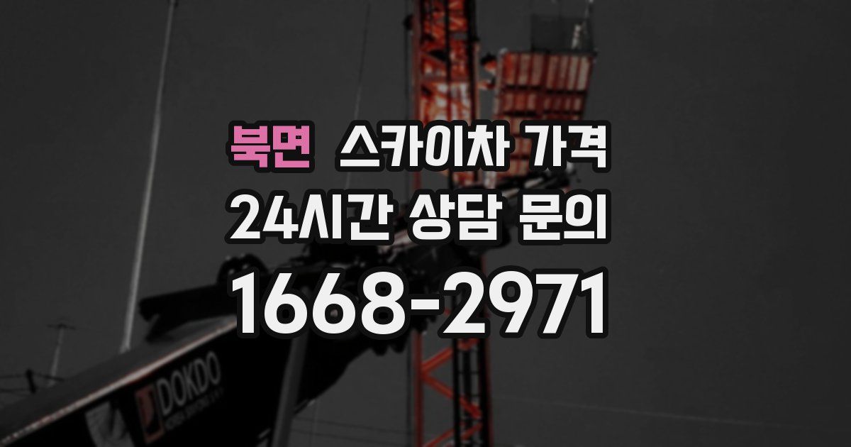 북면 스카이차 가격