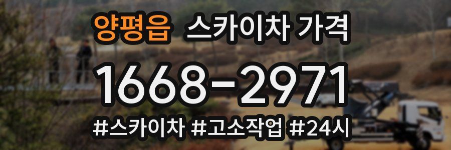 양평읍 스카이차 가격