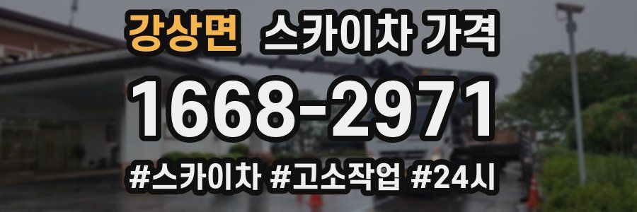 강상면 스카이차 가격