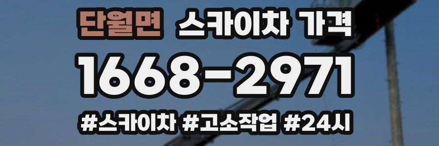 단월면 스카이차 가격