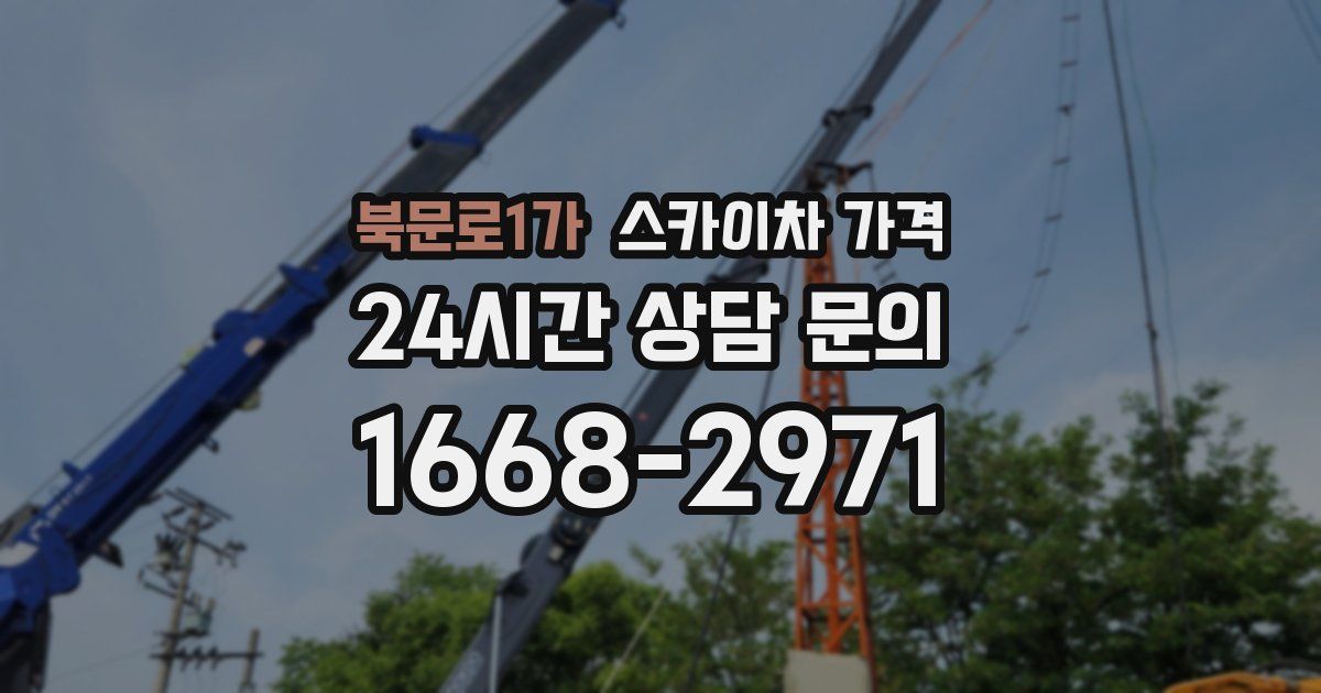 북문로1가 스카이차 가격