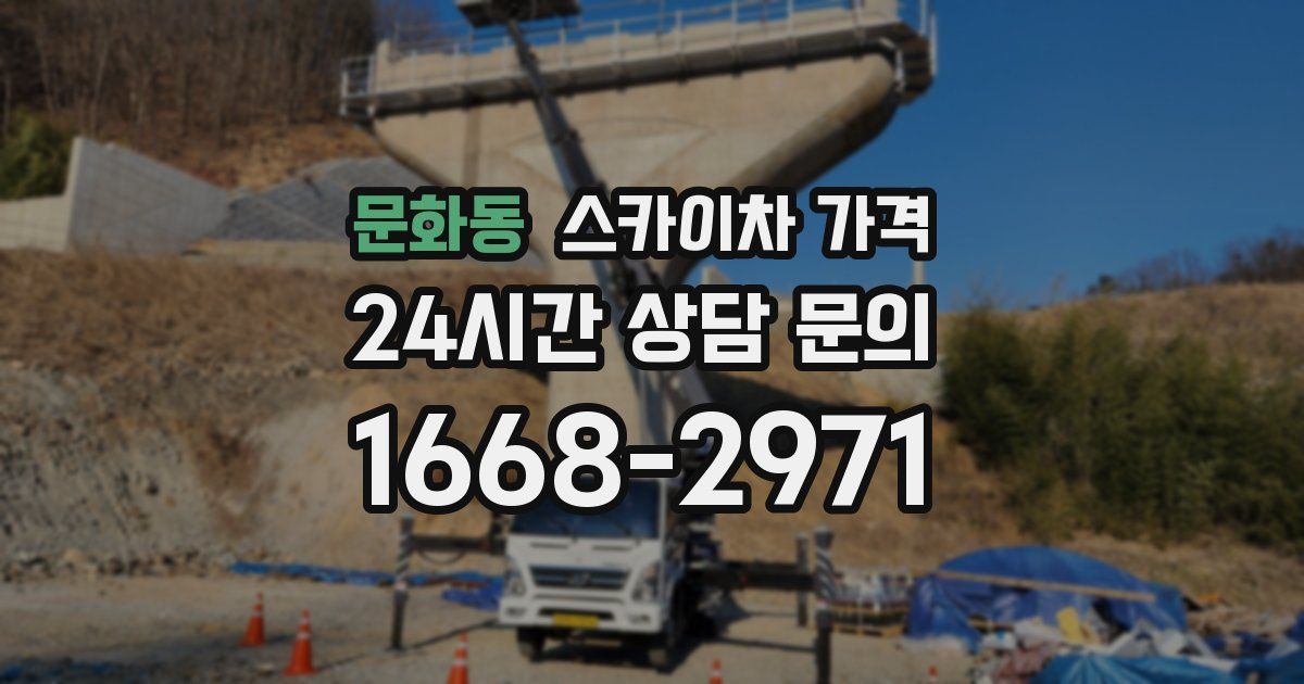 문화동 스카이차 가격