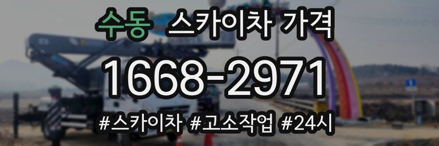 수동 스카이차 가격