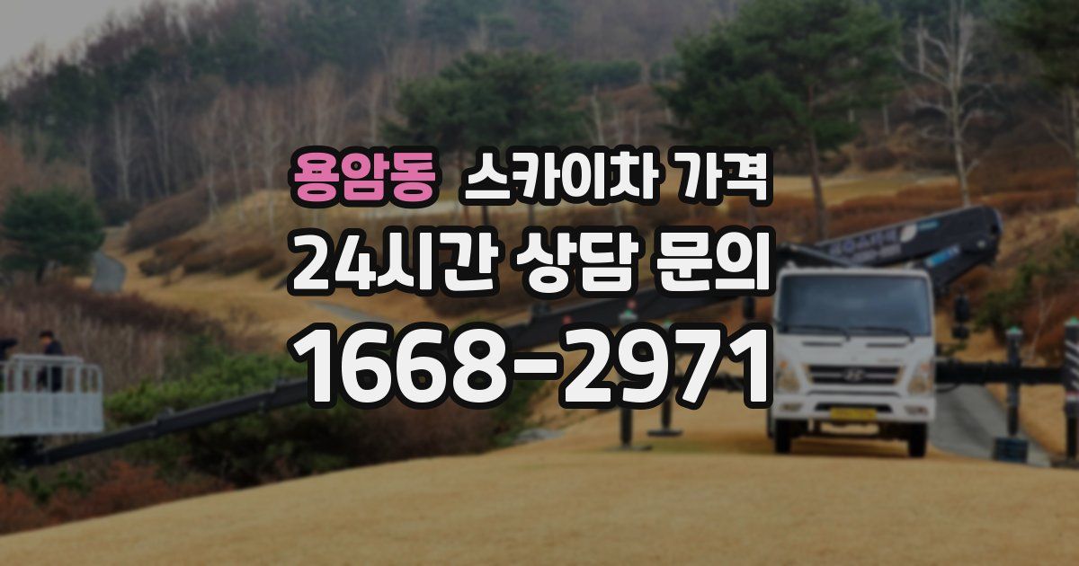 용암동 스카이차 가격