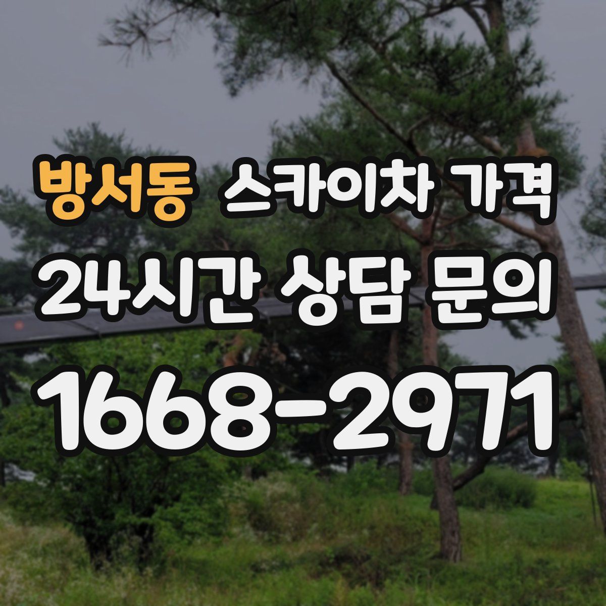 방서동 스카이차 가격