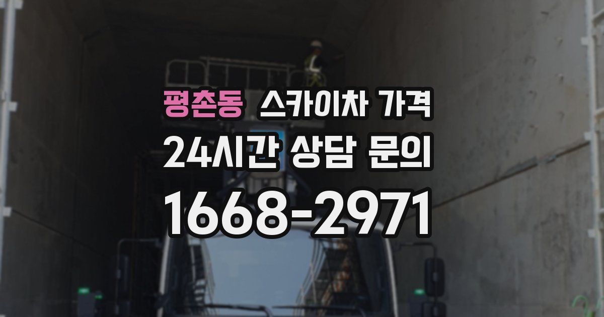 평촌동 스카이차 가격