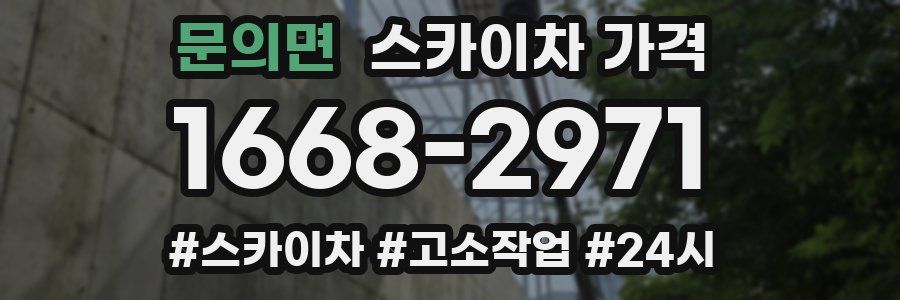 문의면 스카이차 가격