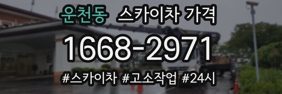 운천동 스카이차 가격