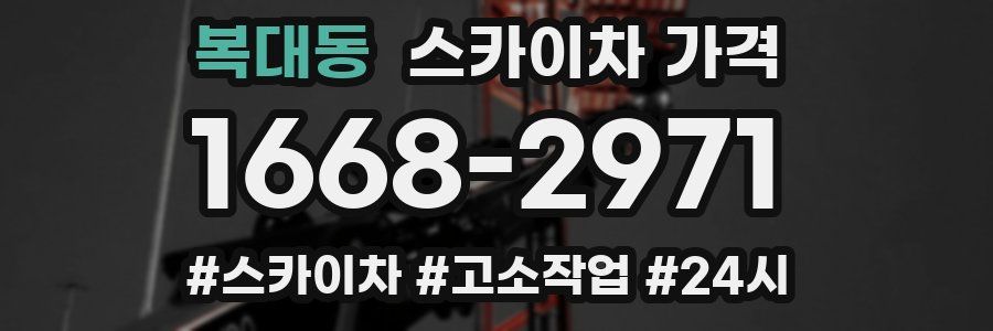 복대동 스카이차 가격