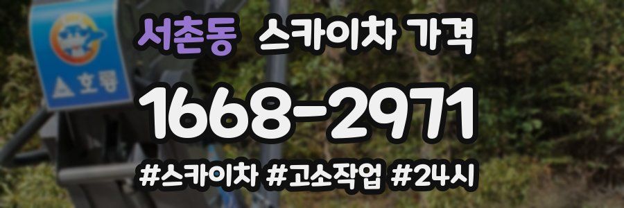 서촌동 스카이차 가격