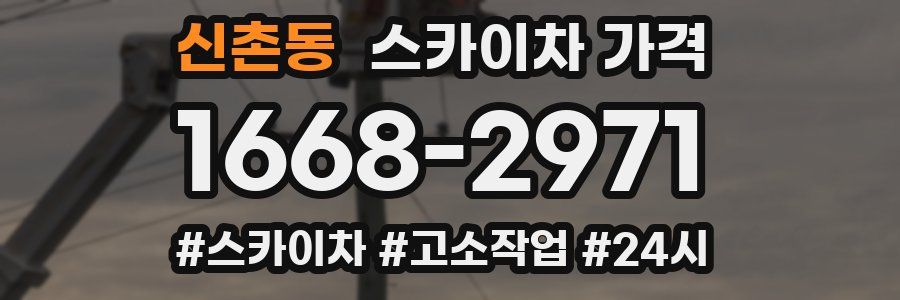 신촌동 스카이차 가격