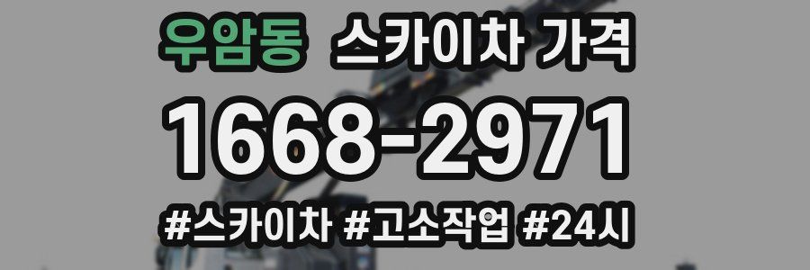 우암동 스카이차 가격