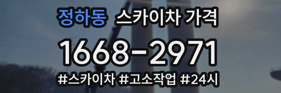 정하동 스카이차 가격