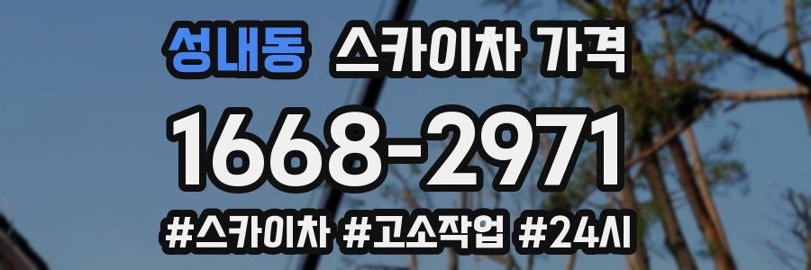 성내동 스카이차 가격