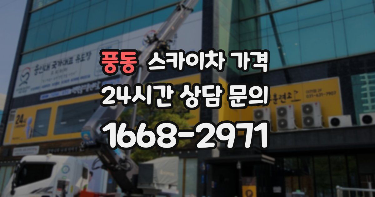 풍동 스카이차 가격