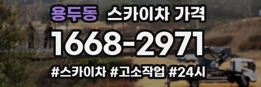 용두동 스카이차 가격