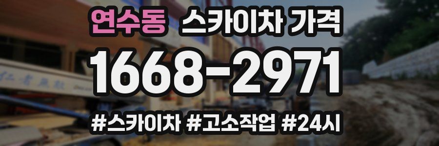 연수동 스카이차 가격