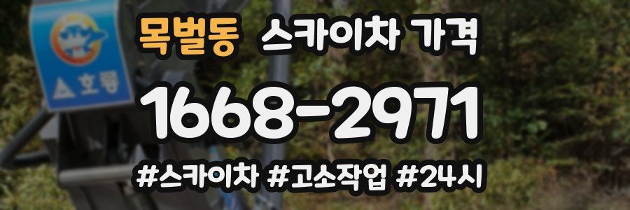 목벌동 스카이차 가격