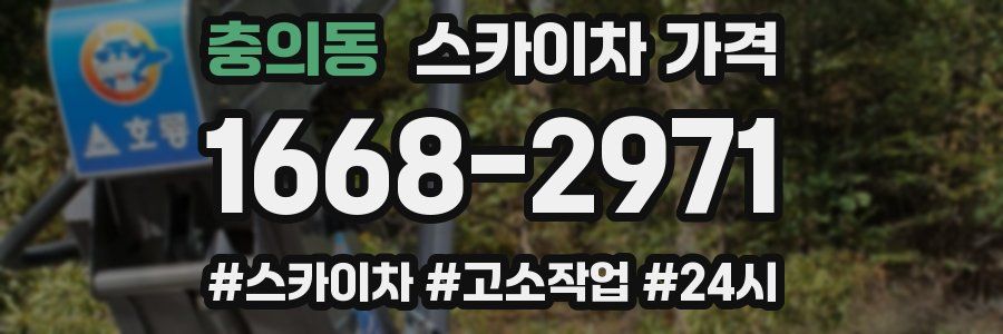 충의동 스카이차 가격