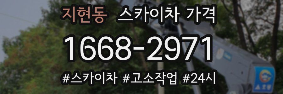 지현동 스카이차 가격