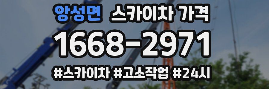 앙성면 스카이차 가격