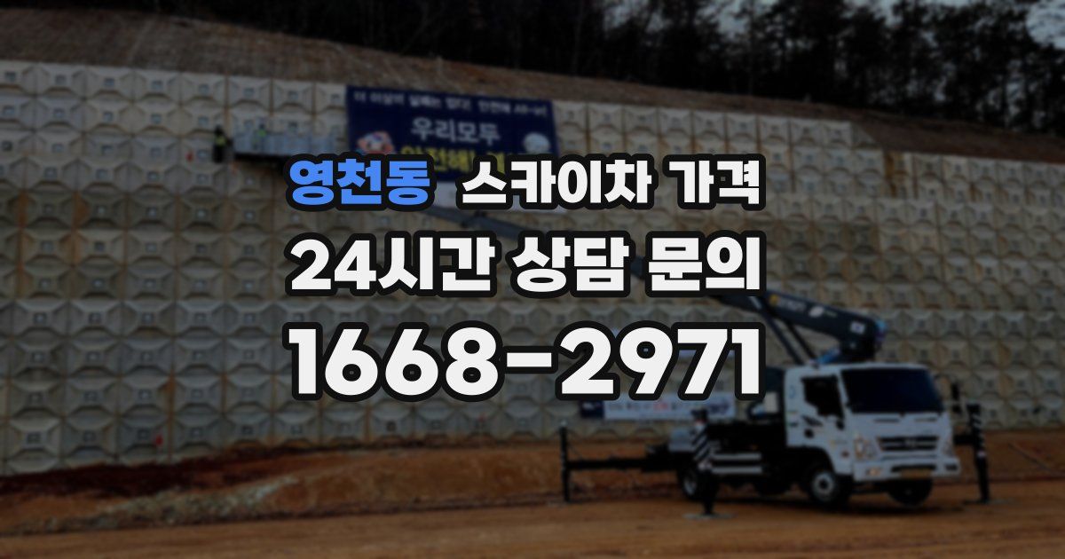 영천동 스카이차 가격