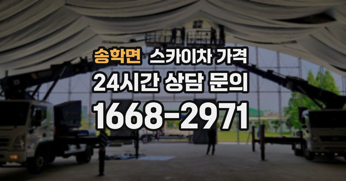 송학면 스카이차 가격