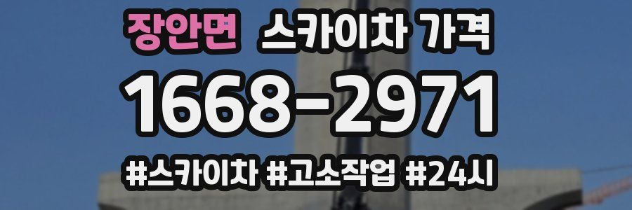 장안면 스카이차 가격