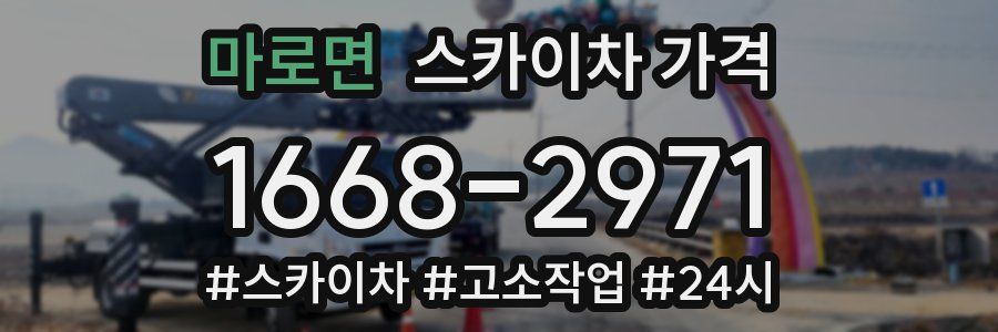 마로면 스카이차 가격