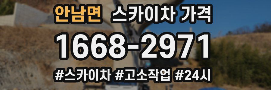 안남면 스카이차 가격