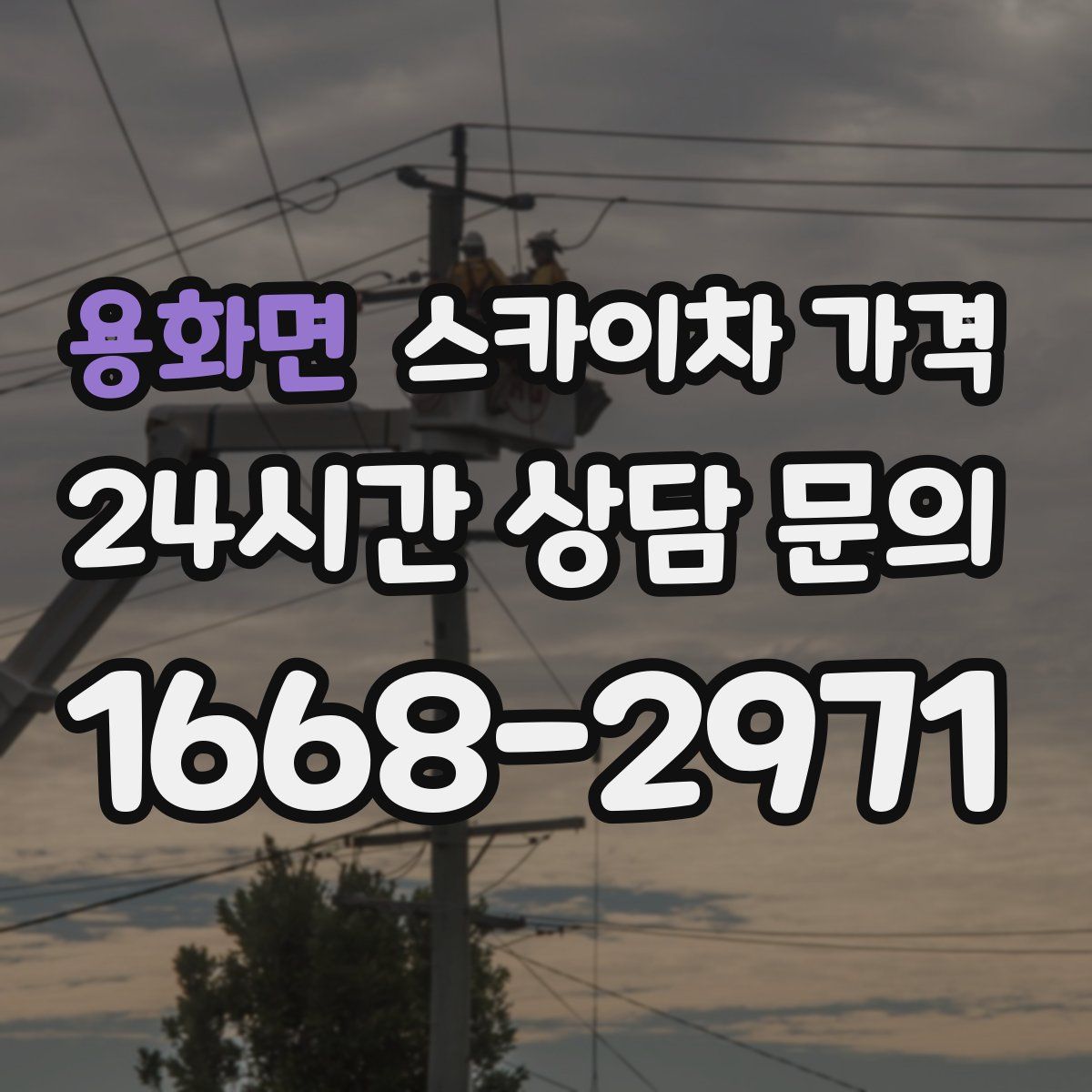 용화면 스카이차 가격