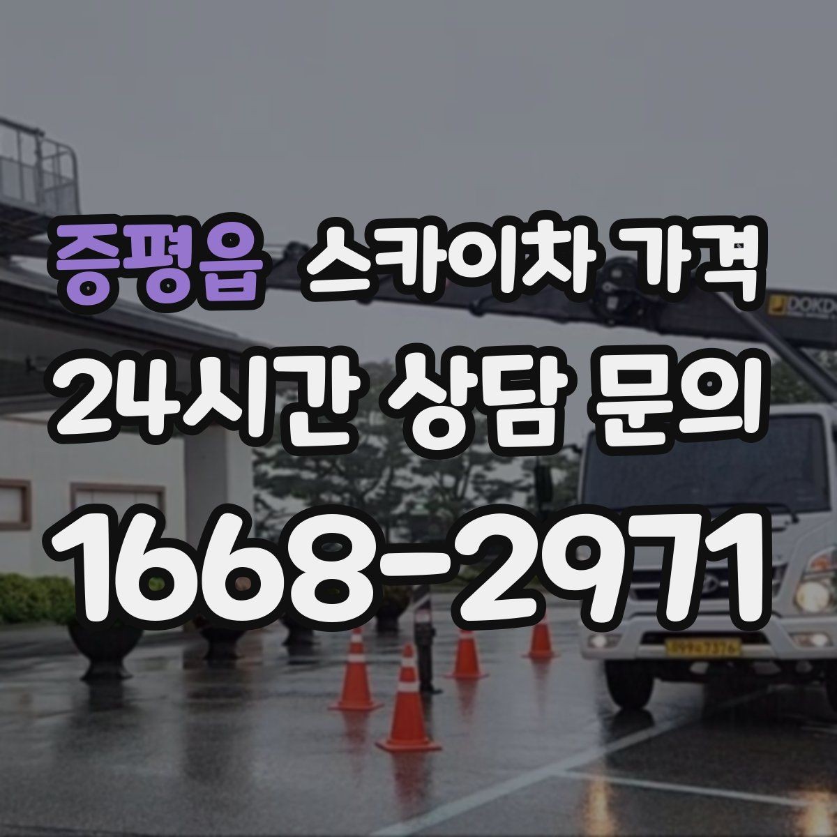 증평읍 스카이차 가격 전면·측면·정차 가능 여부 사진이 필요한 이유