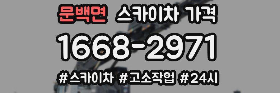 문백면 스카이차 가격