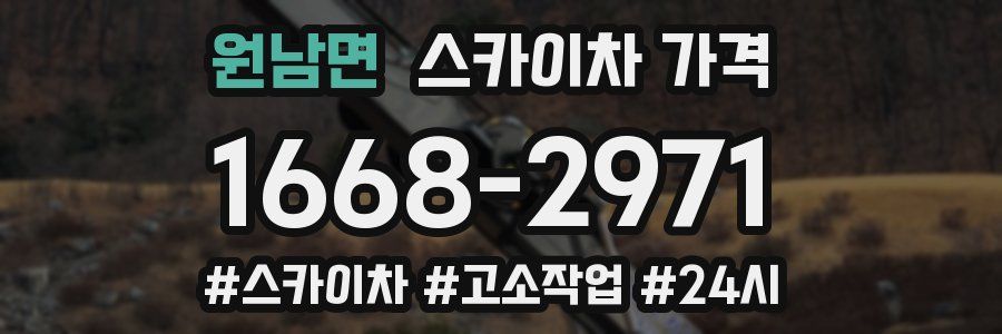 원남면 스카이차 가격