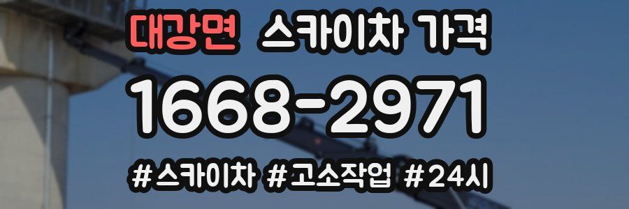 대강면 스카이차 가격