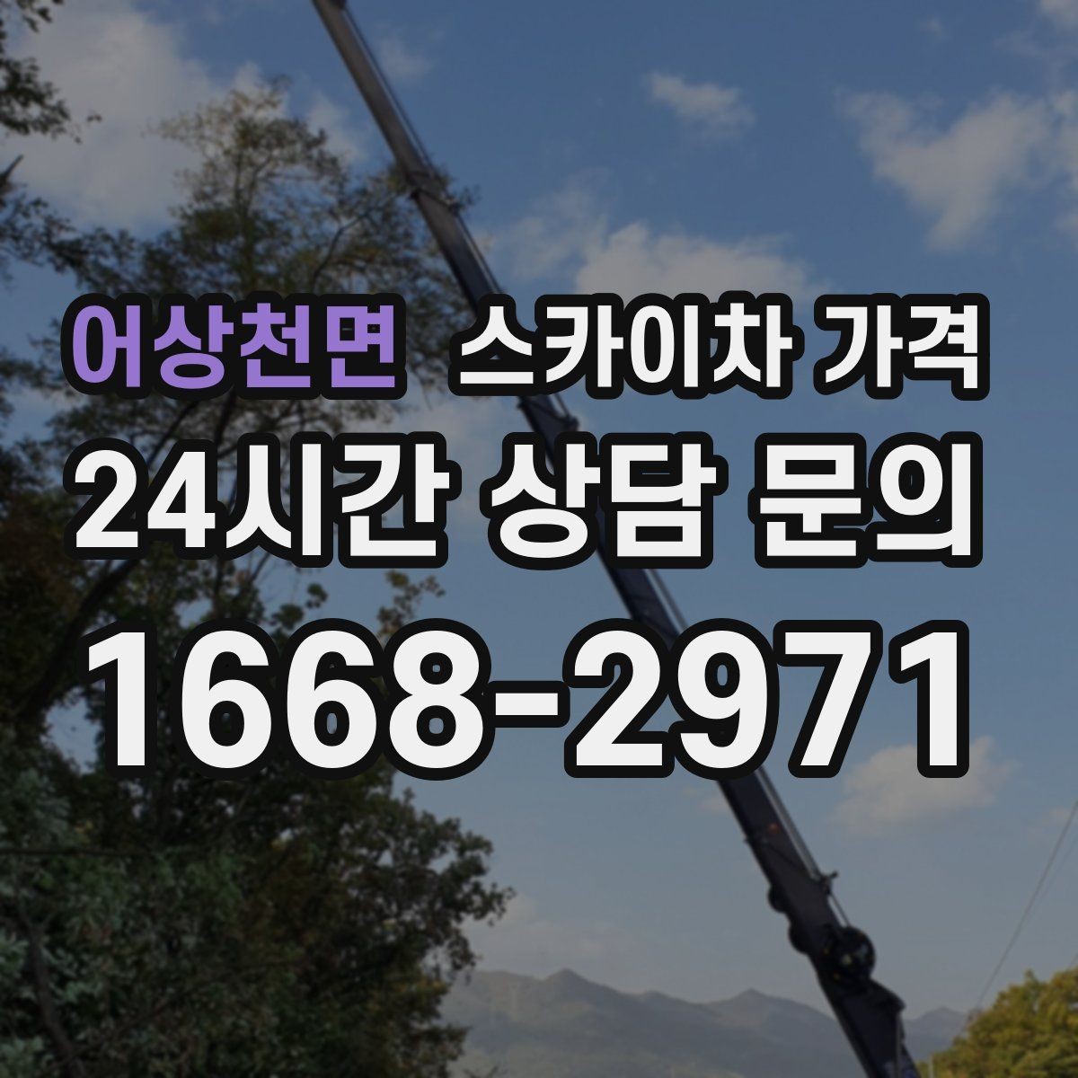 어상천면 스카이차 가격 당일 호출이 가능한지 판단하는 기준 정리