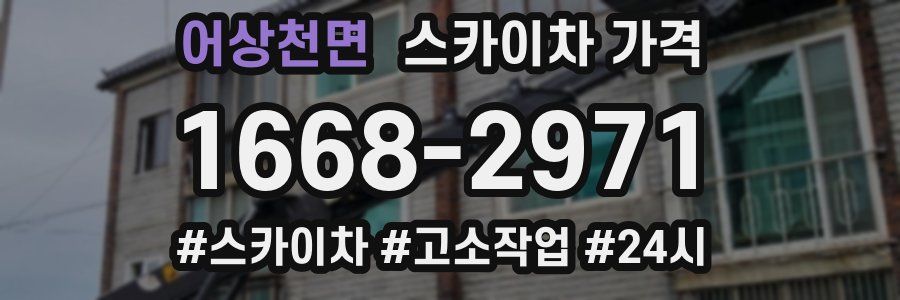 어상천면 스카이차 가격