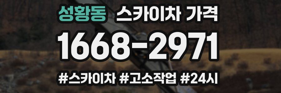 성황동 스카이차 가격