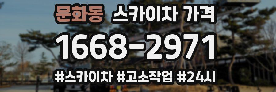 문화동 스카이차 가격