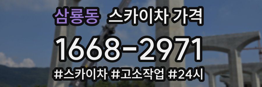 삼룡동 스카이차 가격