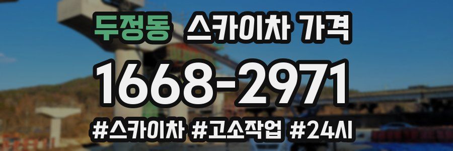 두정동 스카이차 가격