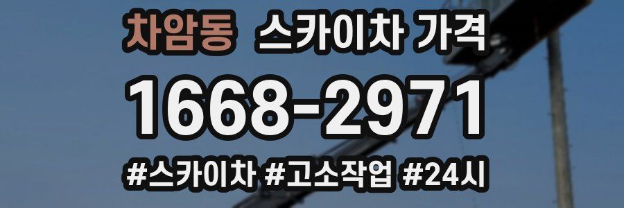 차암동 스카이차 가격