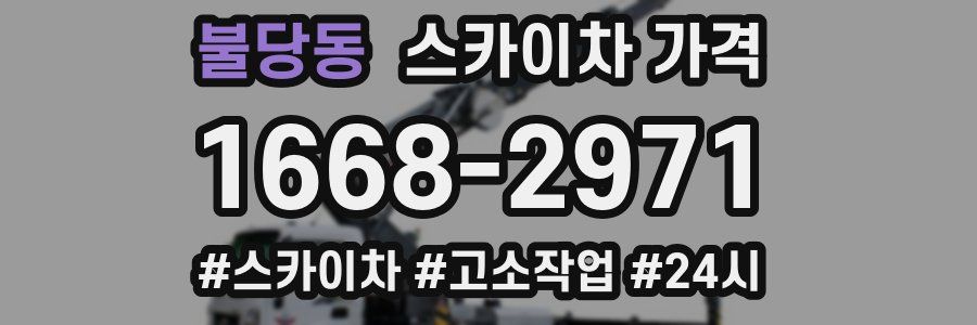 불당동 스카이차 가격