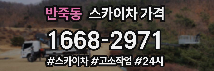 반죽동 스카이차 가격