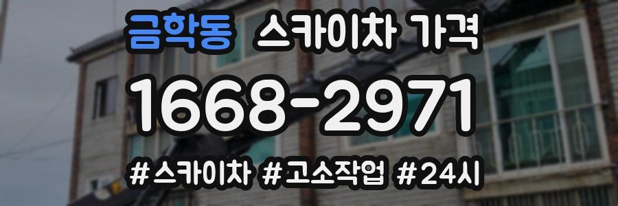 금학동 스카이차 가격