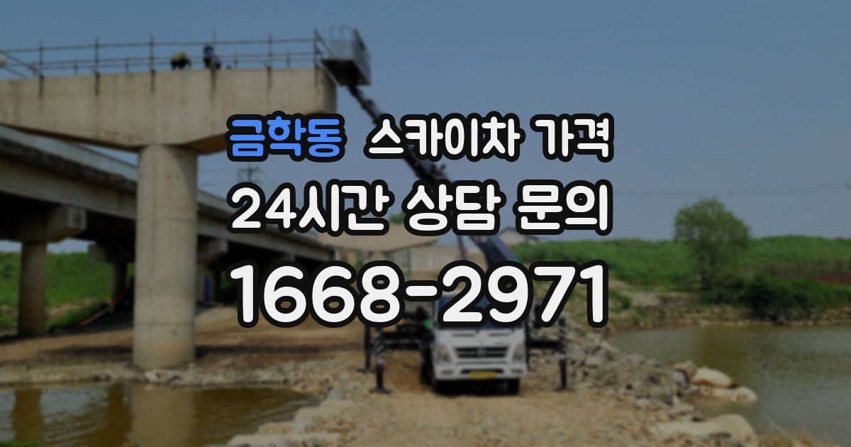금학동 스카이차 가격